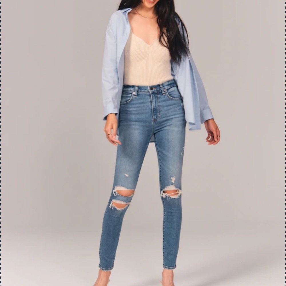 Abercrombie High Rise Skinny Jeans